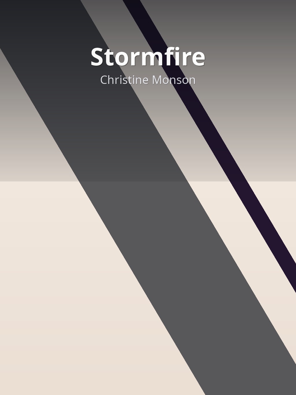 Stormfire by Christine Monson book cover