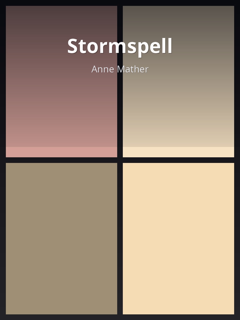 Stormspell by Anne Mather book cover