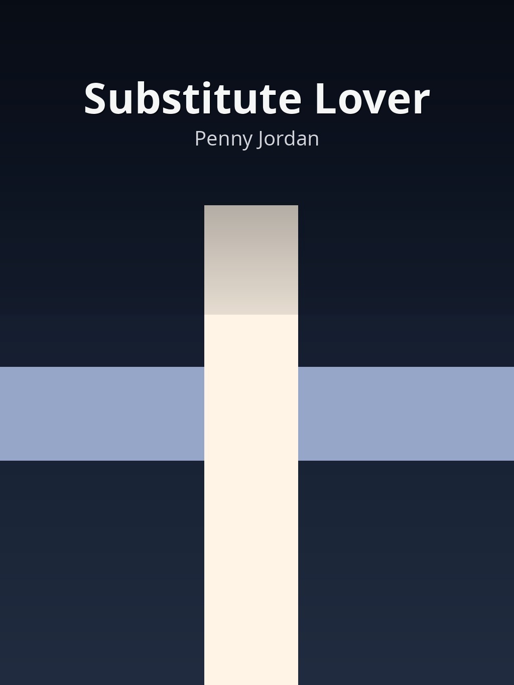 Substitute Lover by Penny Jordan book cover