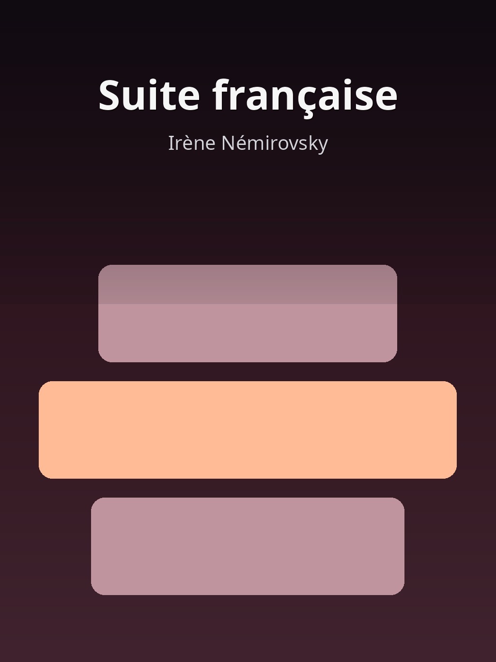 Suite française by Irène Némirovsky book cover