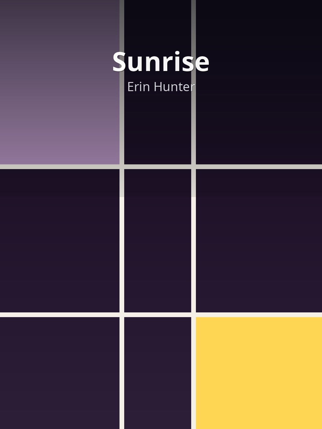Sunrise by Erin Hunter book cover
