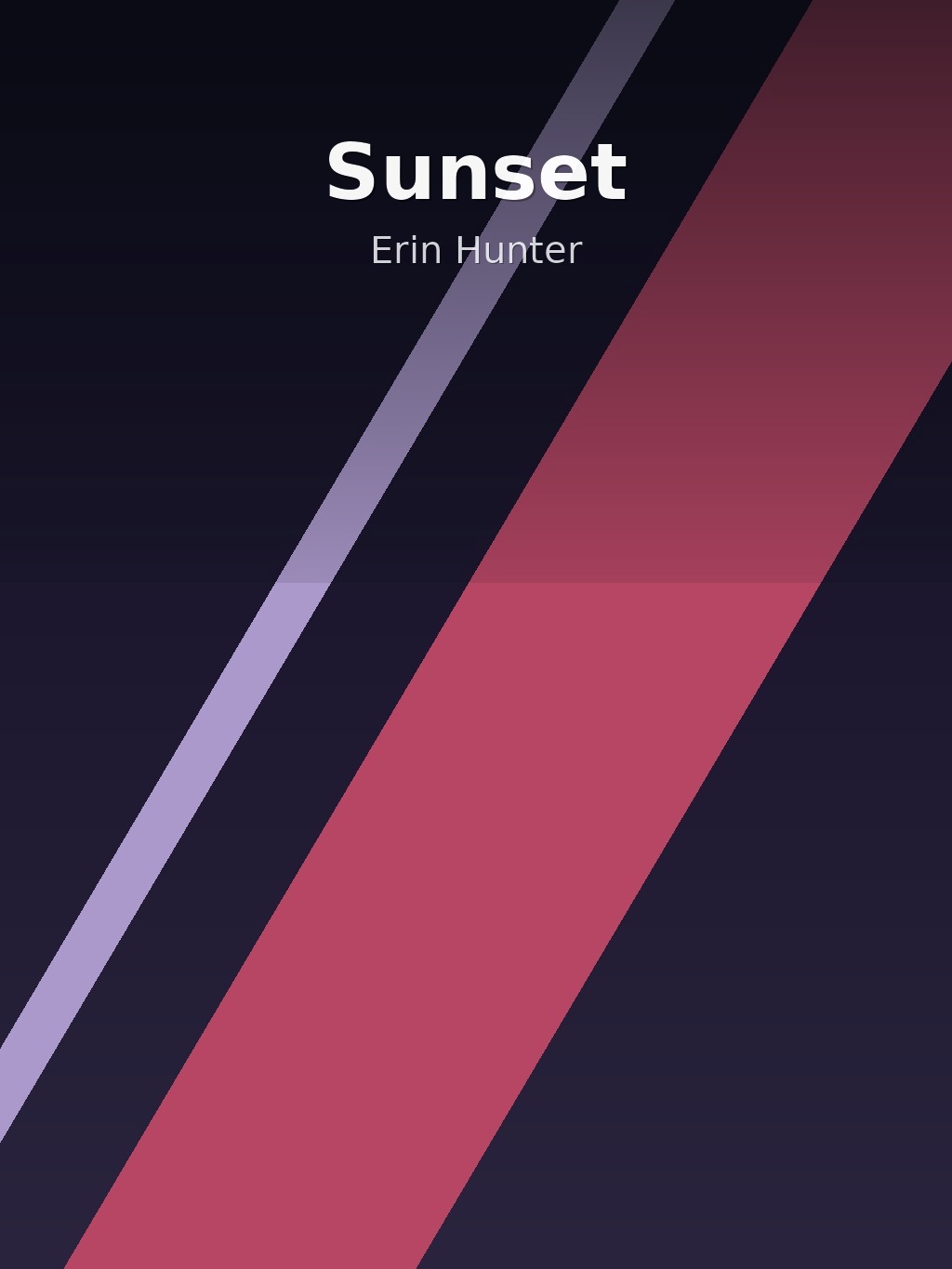Sunset by Erin Hunter book cover
