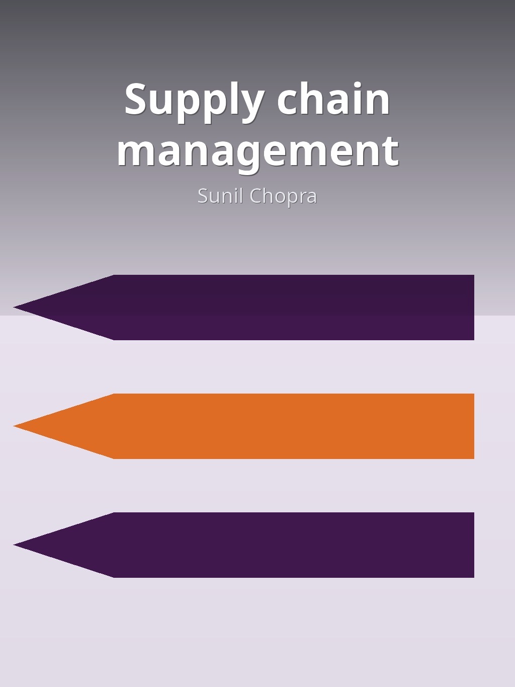 Supply chain management by Sunil Chopra book cover