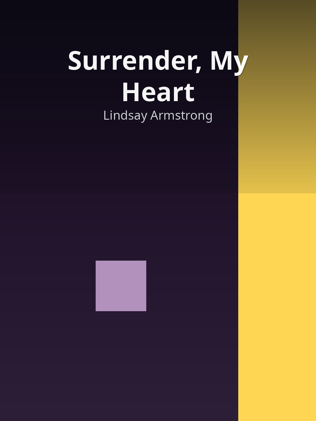 Surrender, My Heart by Lindsay Armstrong book cover