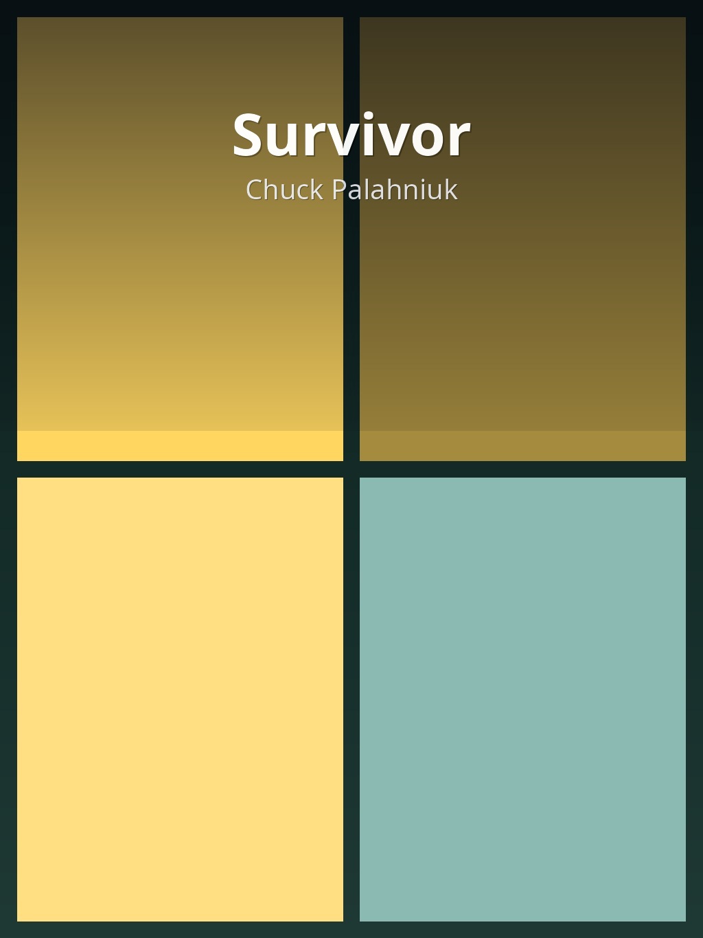 Survivor by Chuck Palahniuk book cover