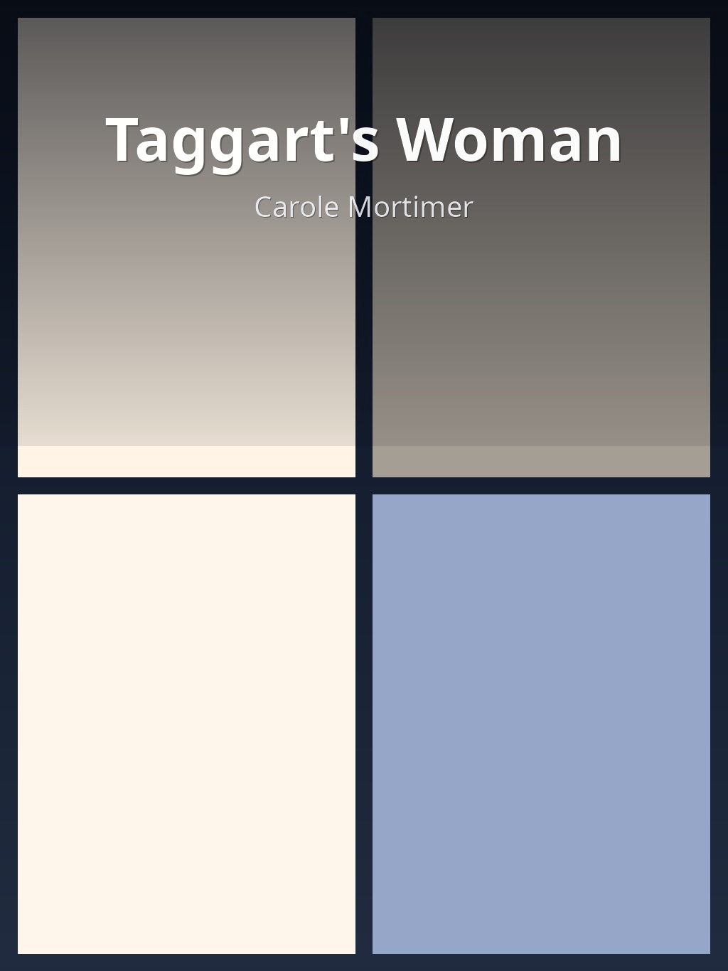 Taggart's Woman by Carole Mortimer book cover