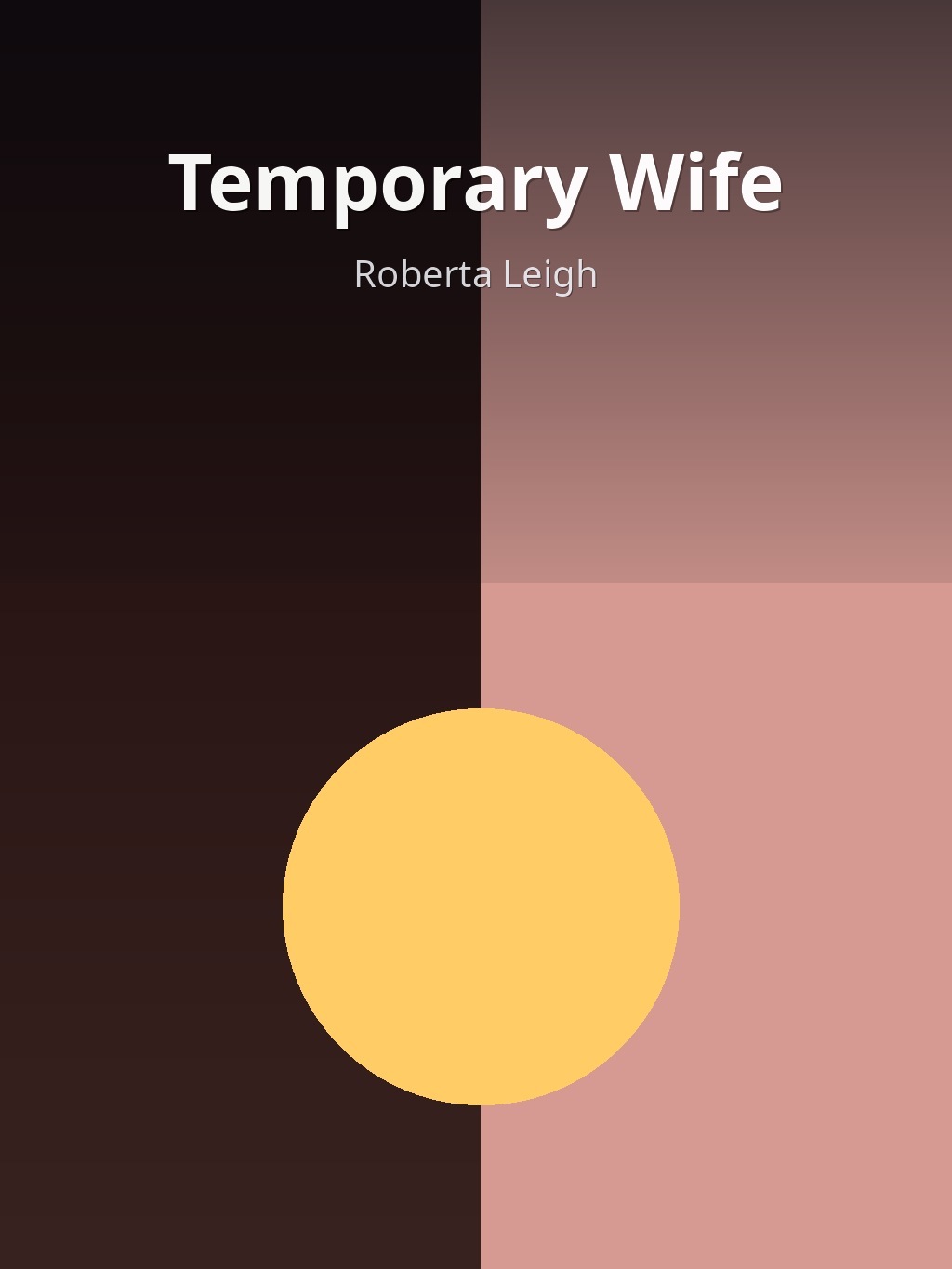Temporary Wife by Roberta Leigh book cover