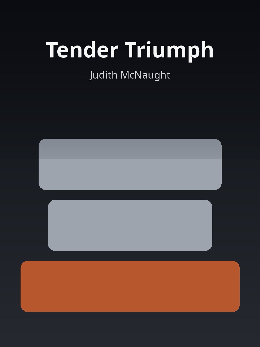 Tender Triumph by Judith McNaught book cover