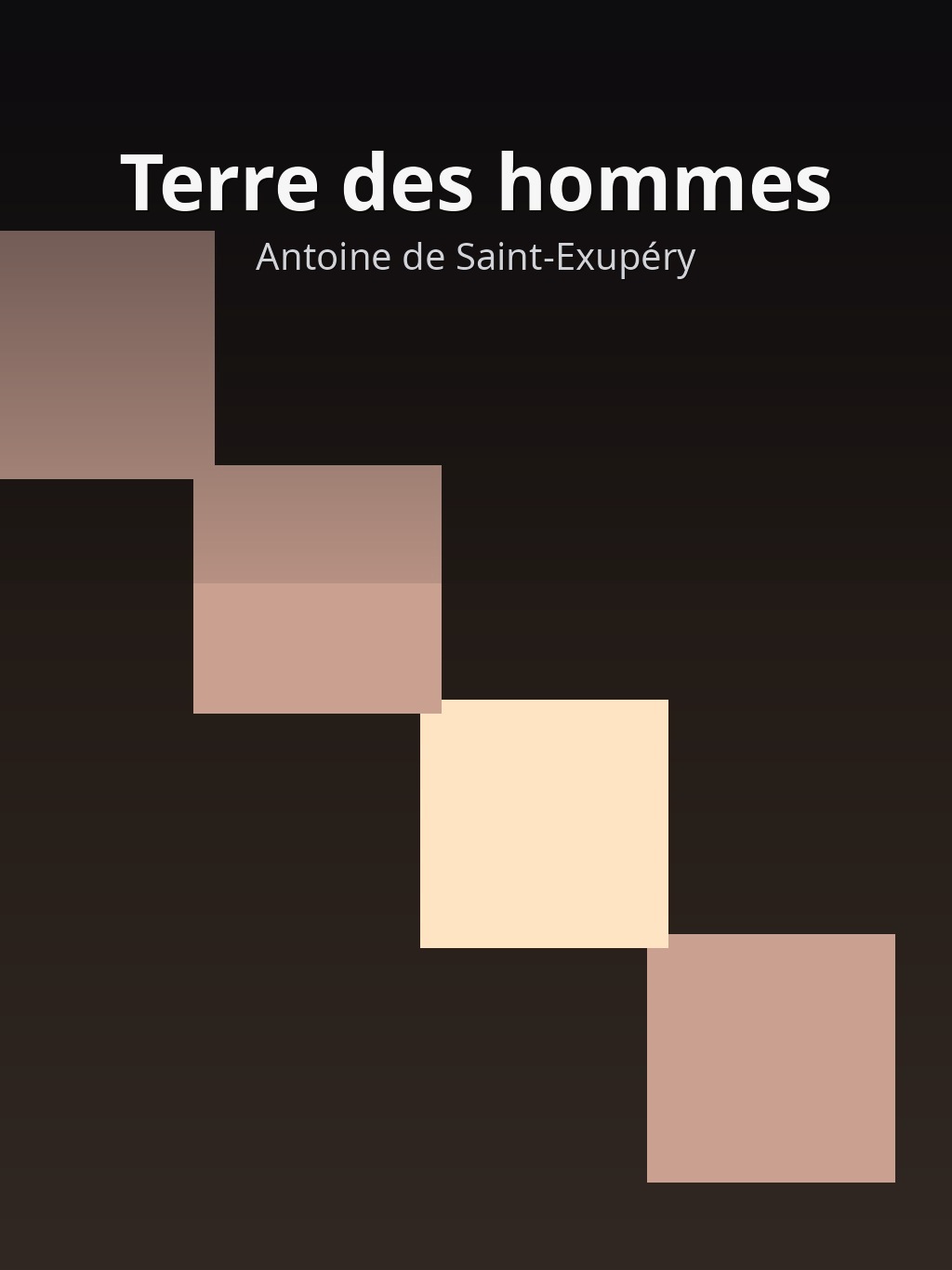 Terre des hommes by Antoine de Saint-Exupéry book cover