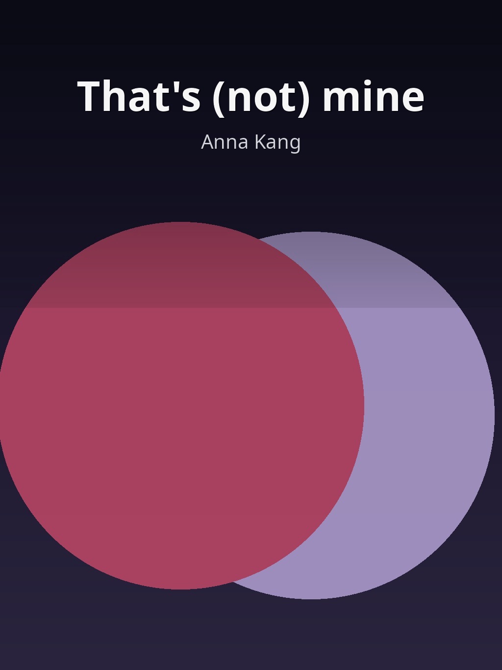 That's (not) mine by Anna Kang book cover