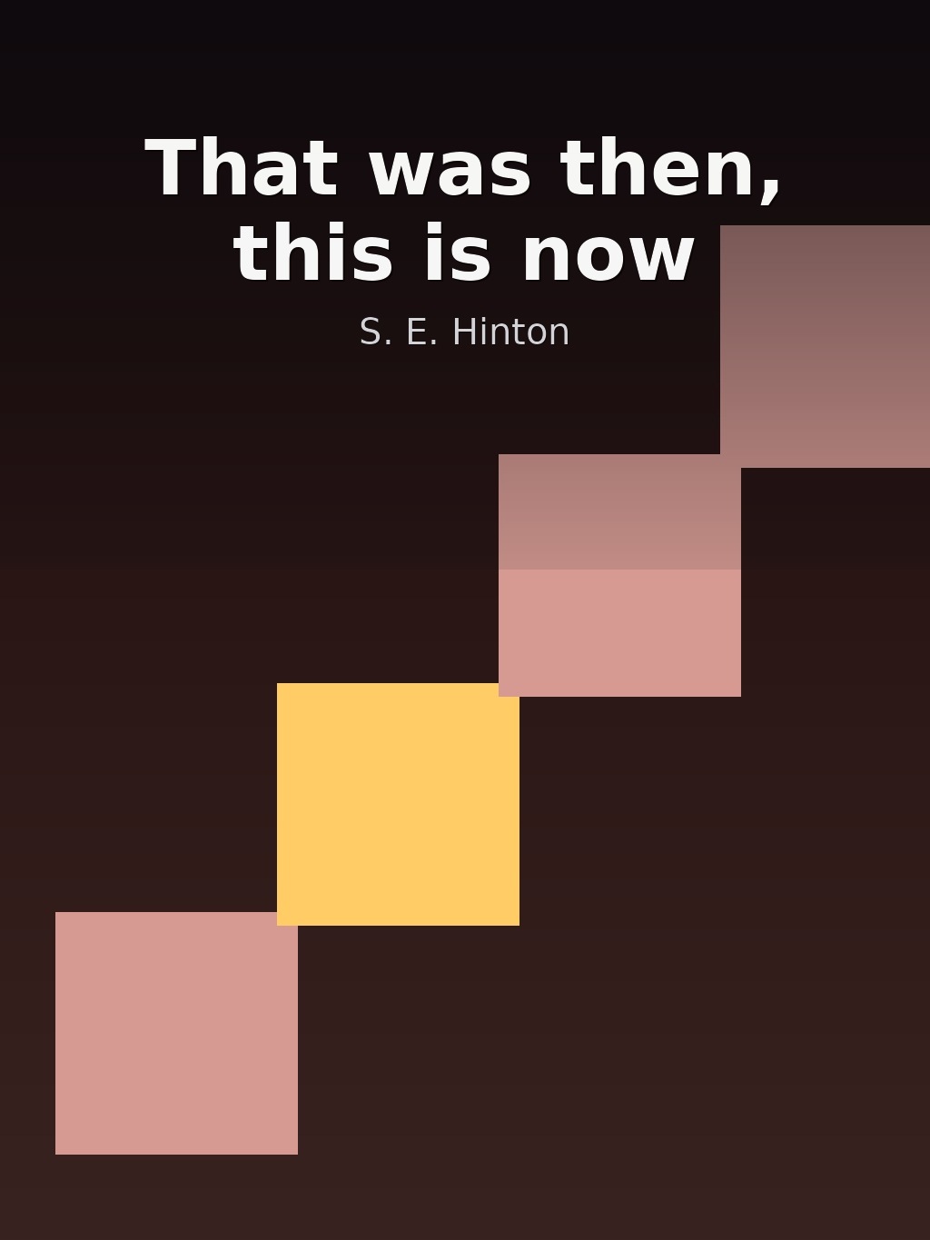 That was then, this is now by S. E. Hinton book cover