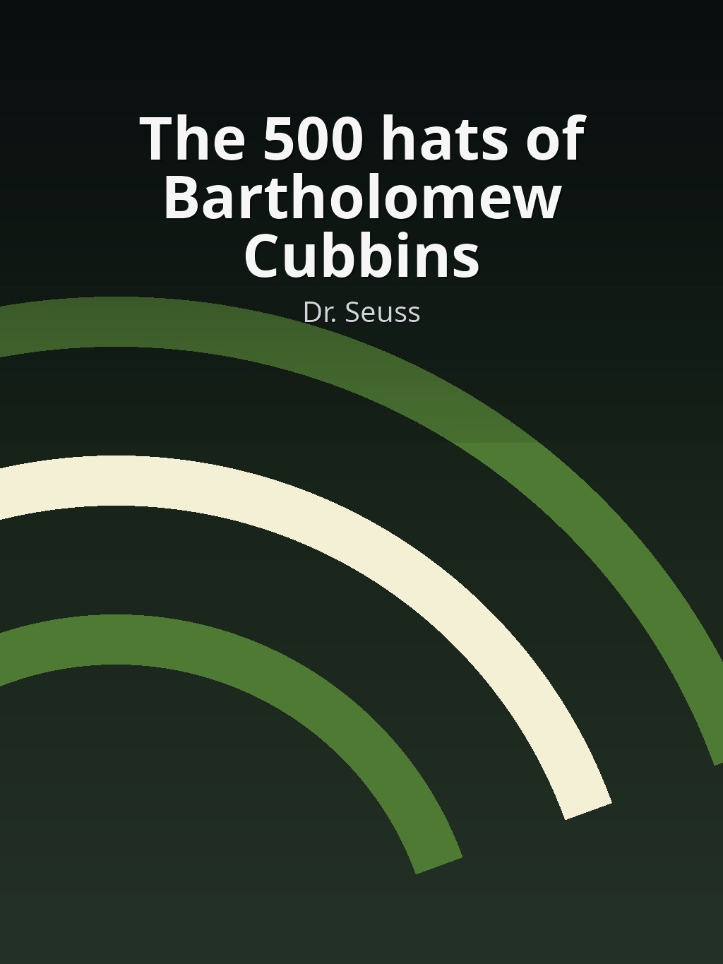 The 500 hats of Bartholomew Cubbins by Dr. Seuss book cover