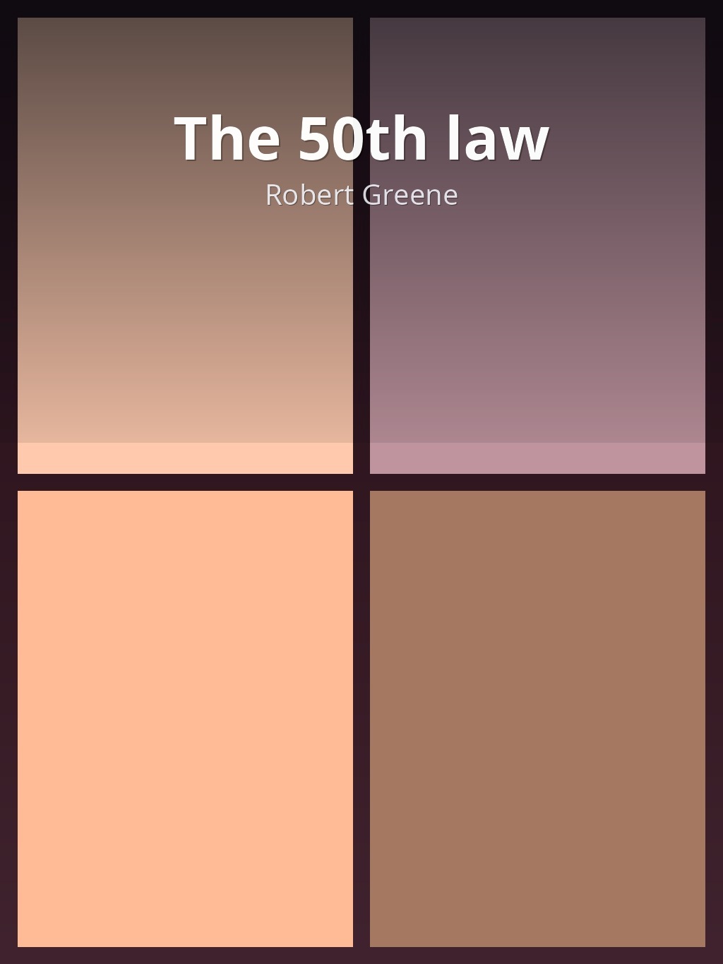 The 50th law by Robert Greene book cover
