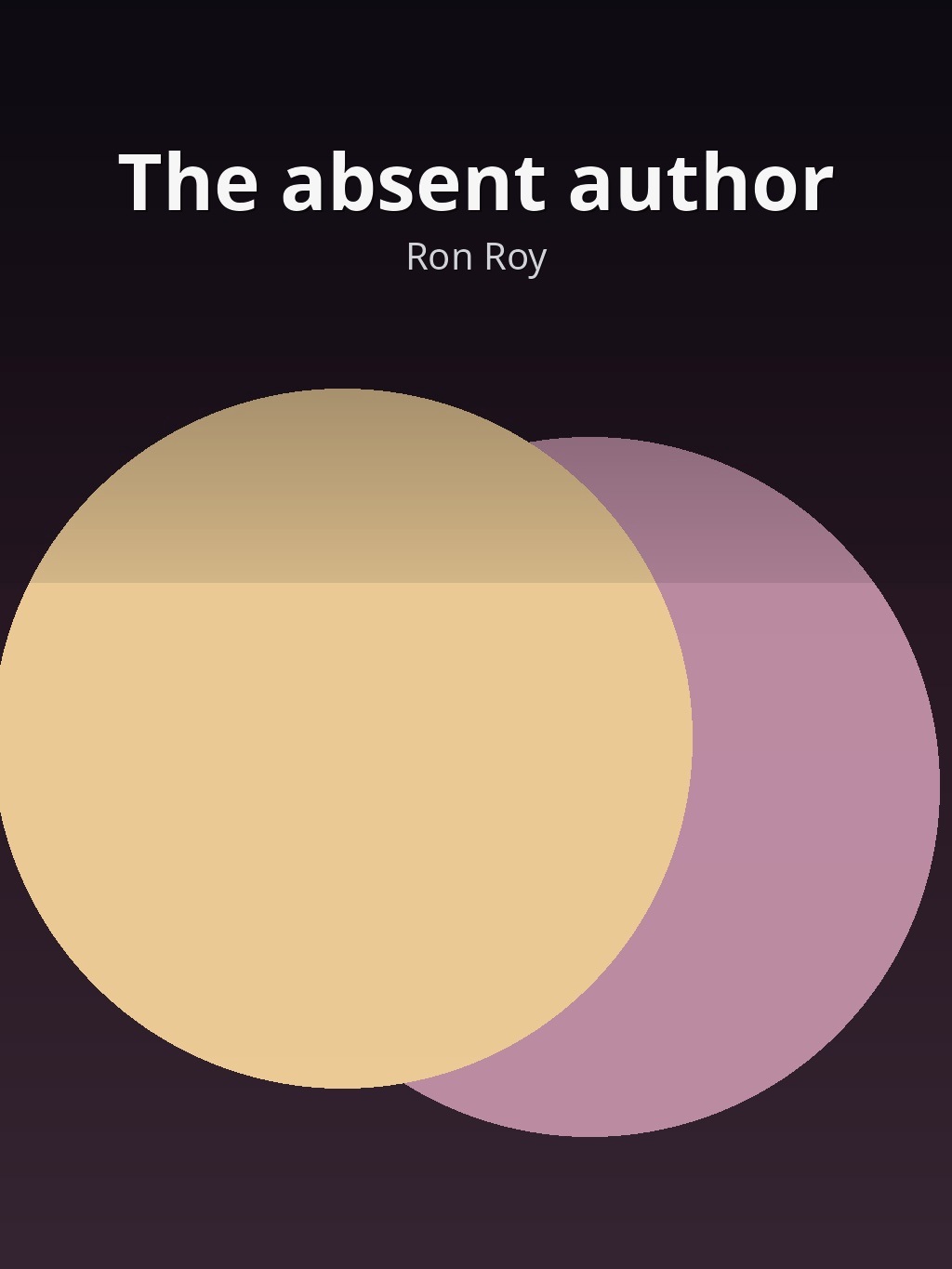 The absent author by Ron Roy book cover