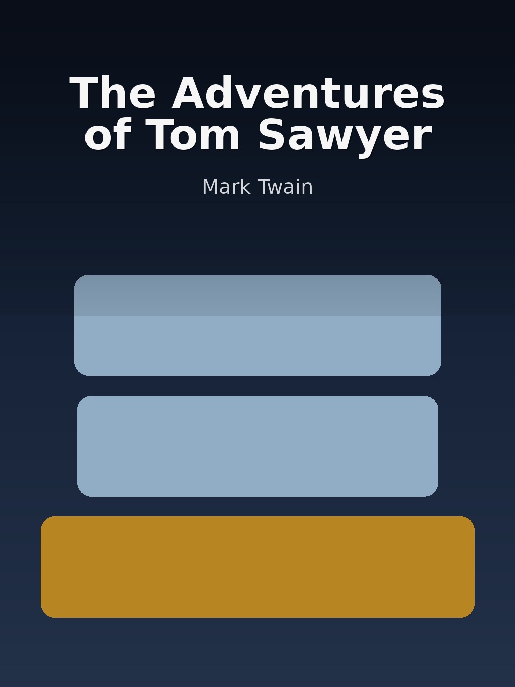 The Adventures of Tom Sawyer by Mark Twain book cover