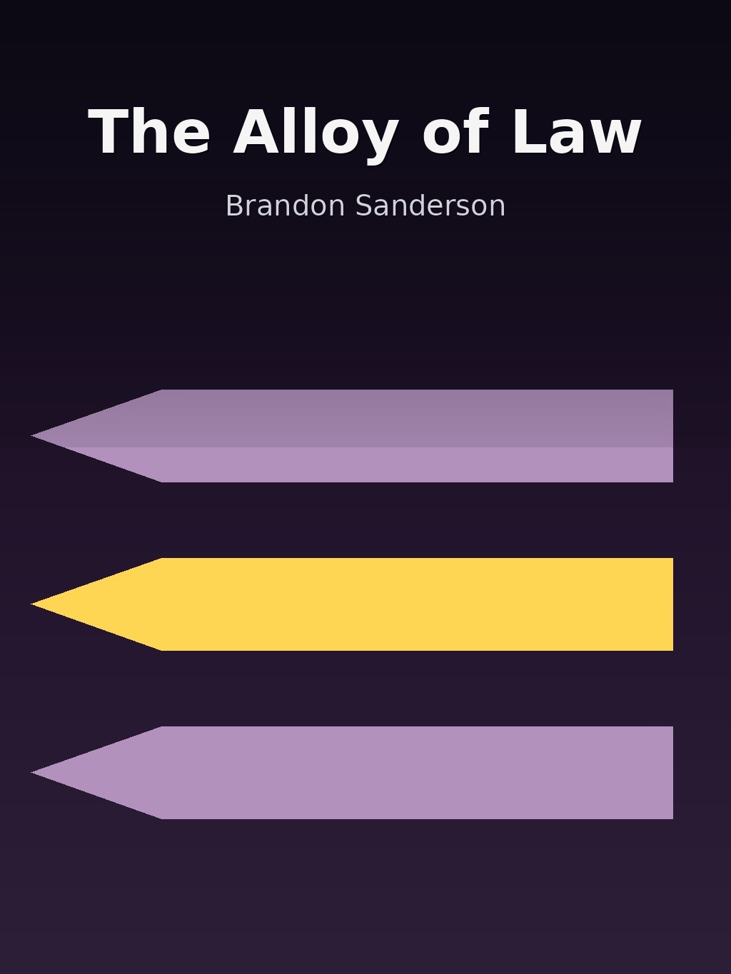 The Alloy of Law by Brandon Sanderson book cover