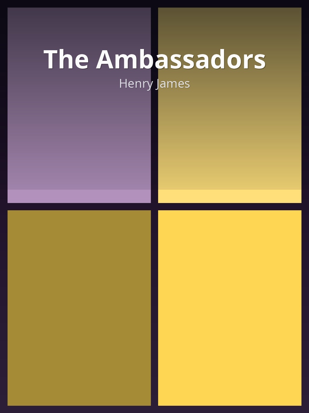 The Ambassadors by Henry James book cover