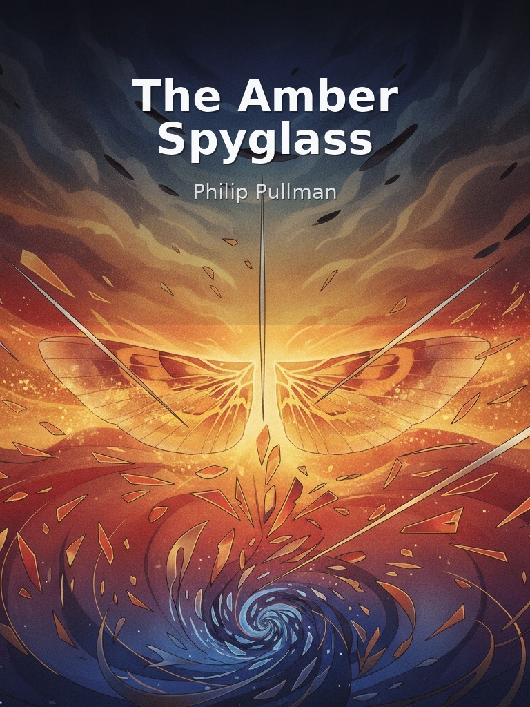 The Amber Spyglass by Philip Pullman book cover