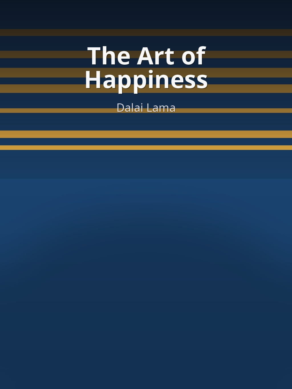 The Art of Happiness by Dalai Lama book cover