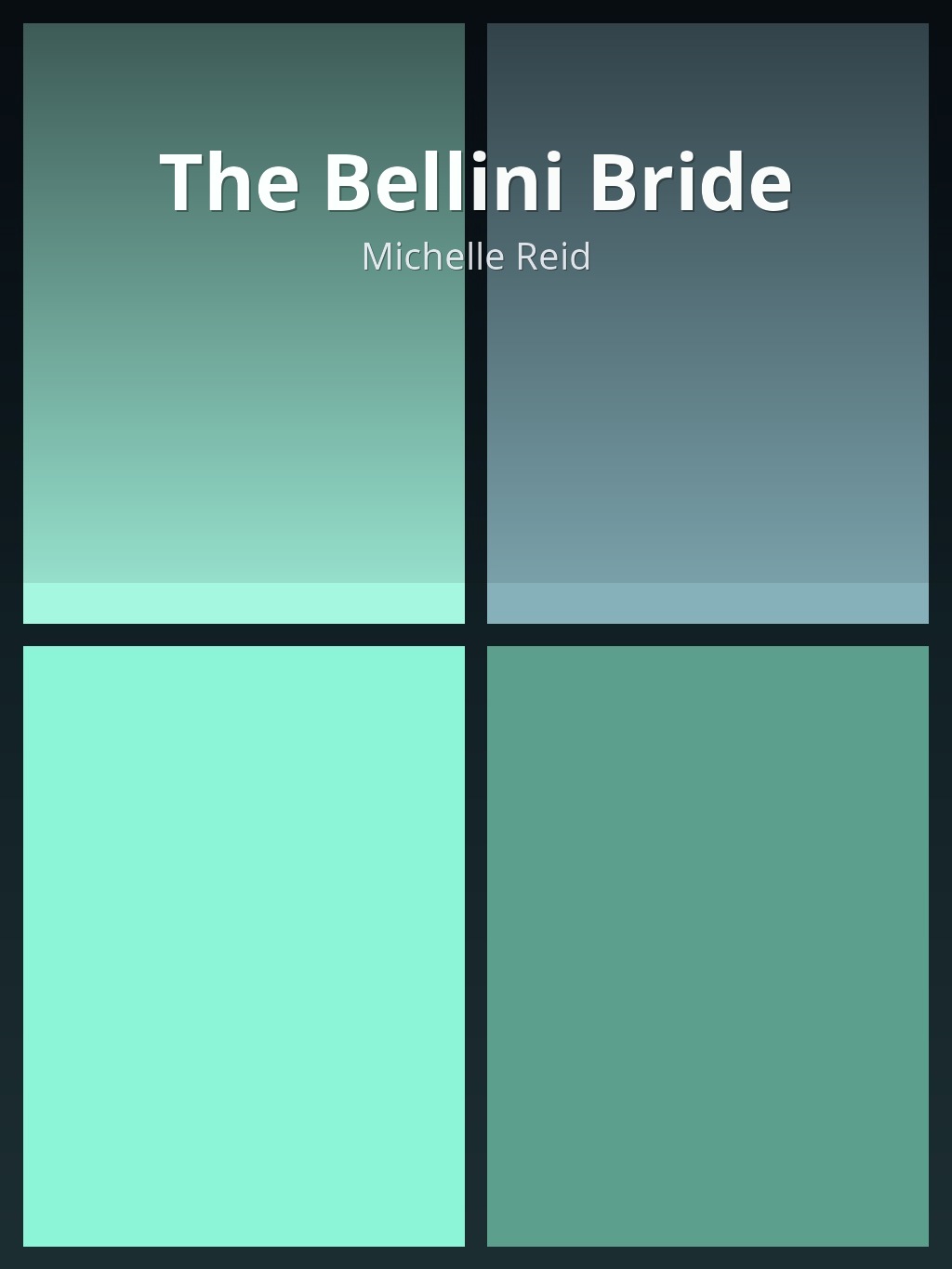 The Bellini Bride by Michelle Reid book cover