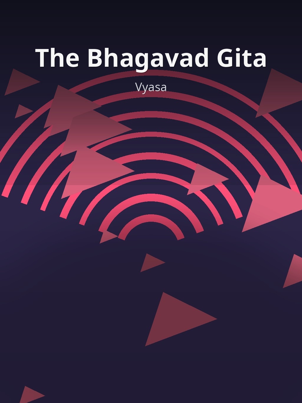 The Bhagavad Gita by Vyasa book cover
