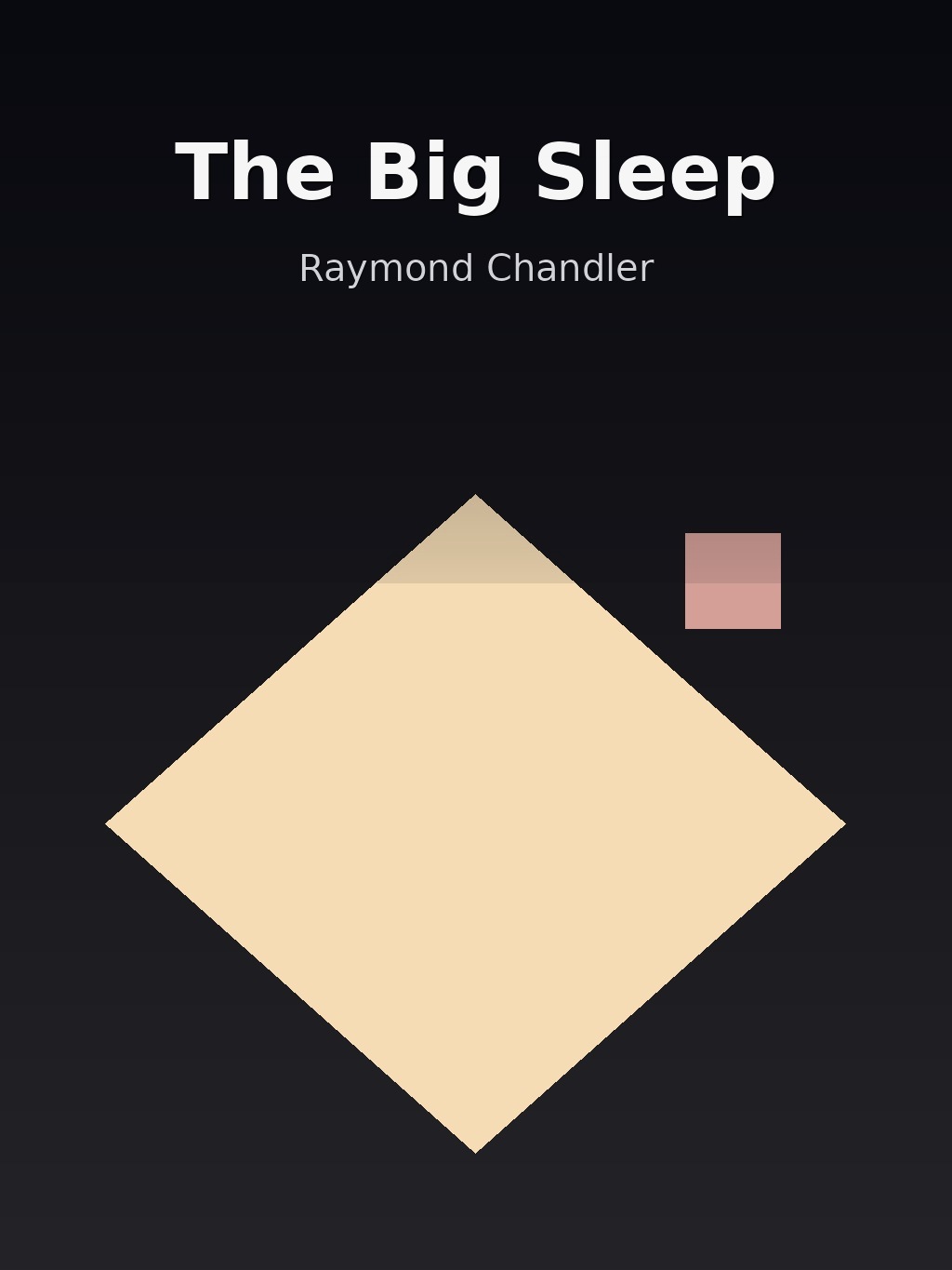 The Big Sleep by Raymond Chandler book cover