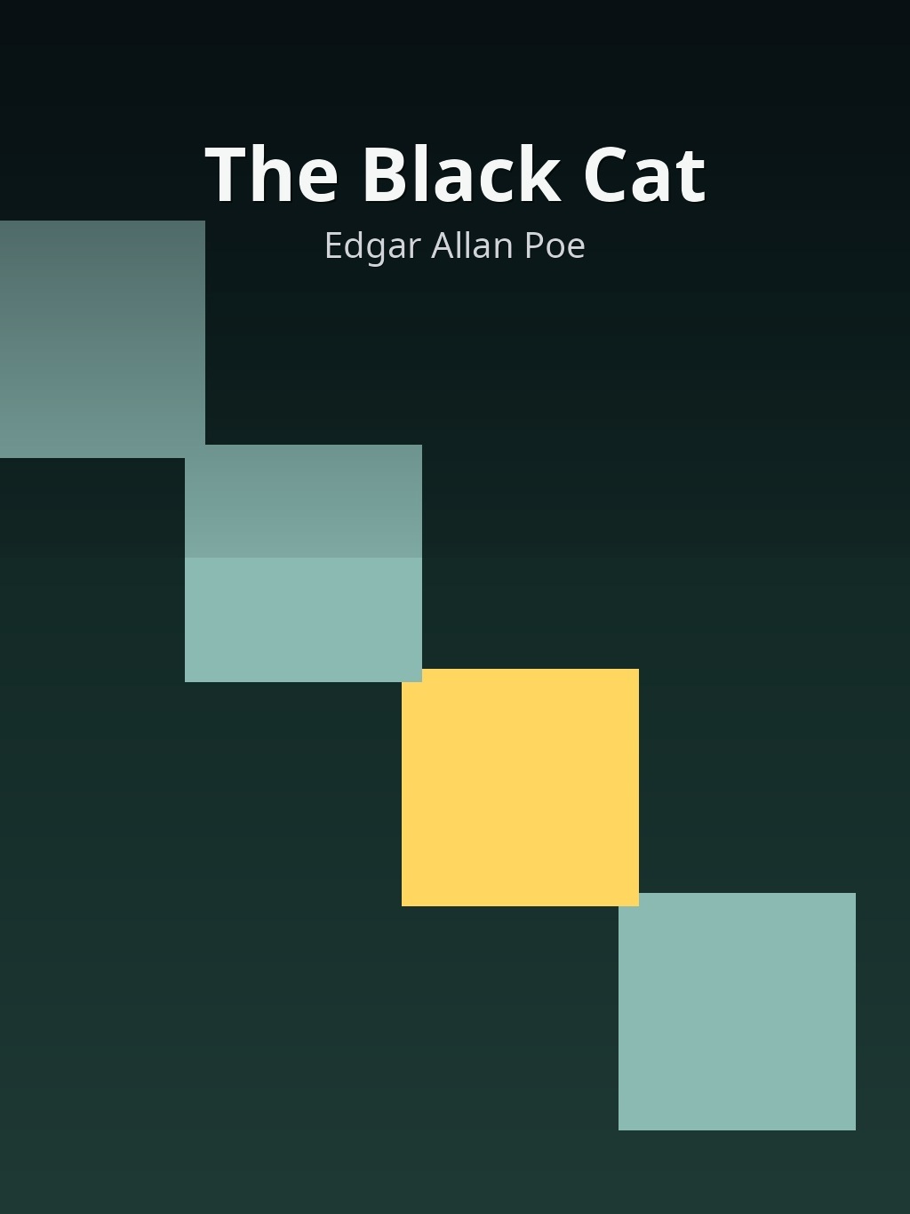 The Black Cat by Edgar Allan Poe book cover