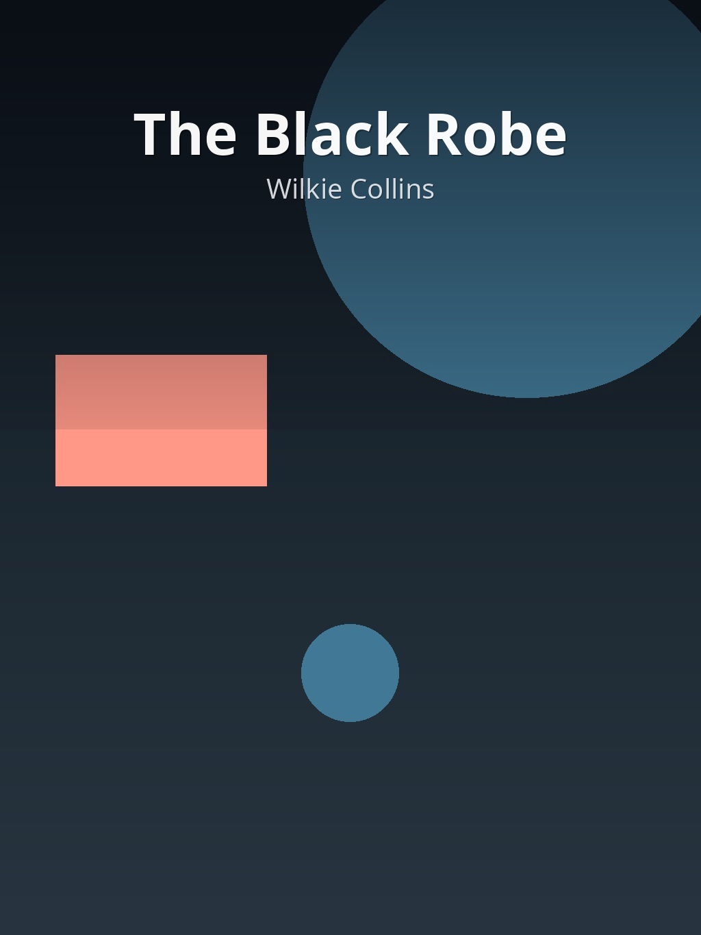 The Black Robe by Wilkie Collins book cover