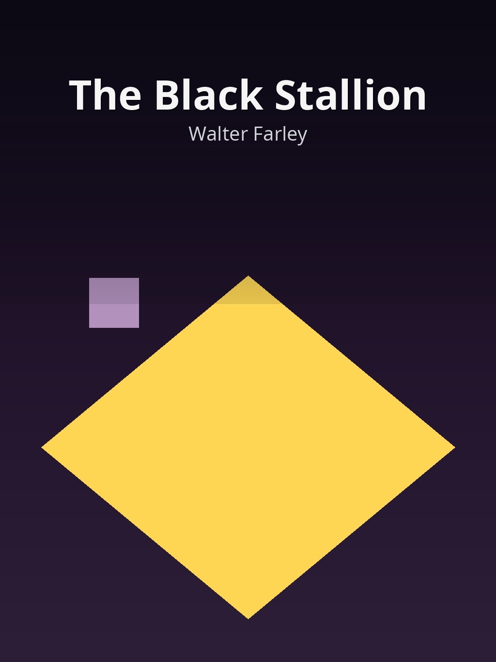 The Black Stallion by Walter Farley book cover