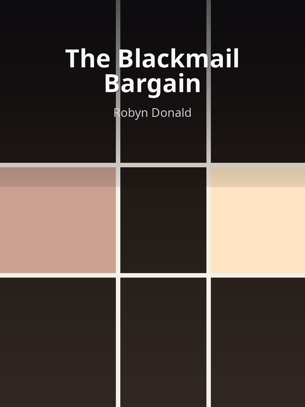The Blackmail Bargain by Robyn Donald book cover