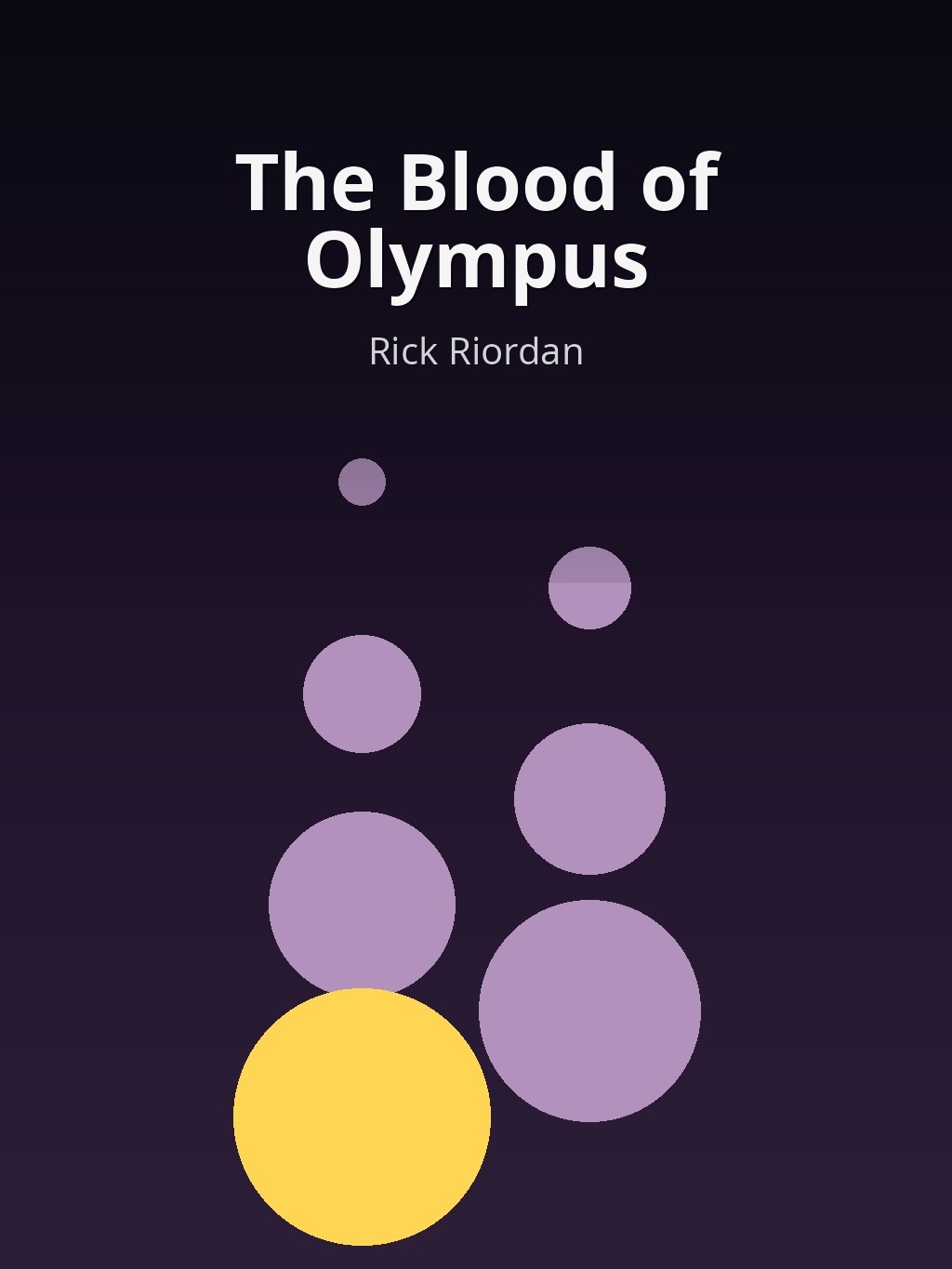 The Blood of Olympus by Rick Riordan book cover