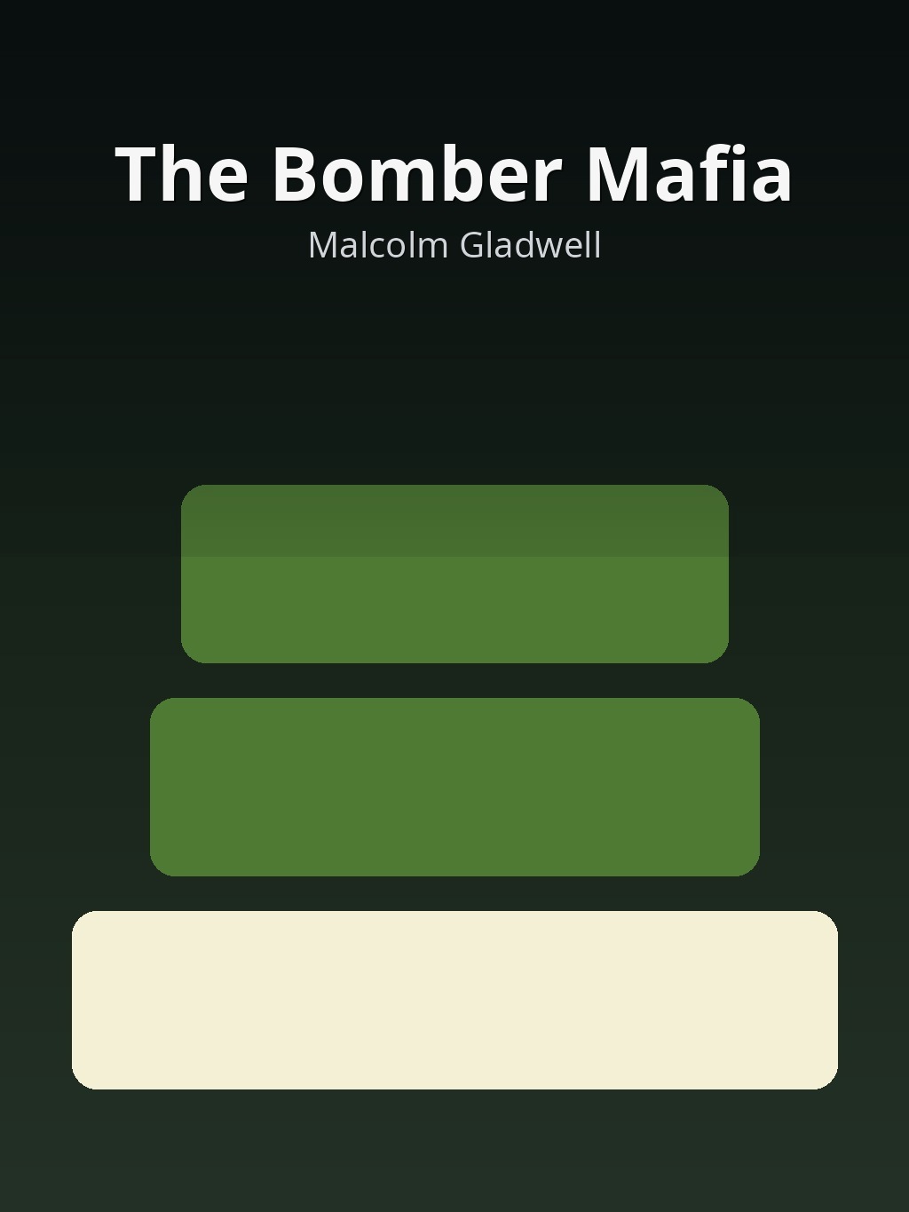 The Bomber Mafia by Malcolm Gladwell book cover