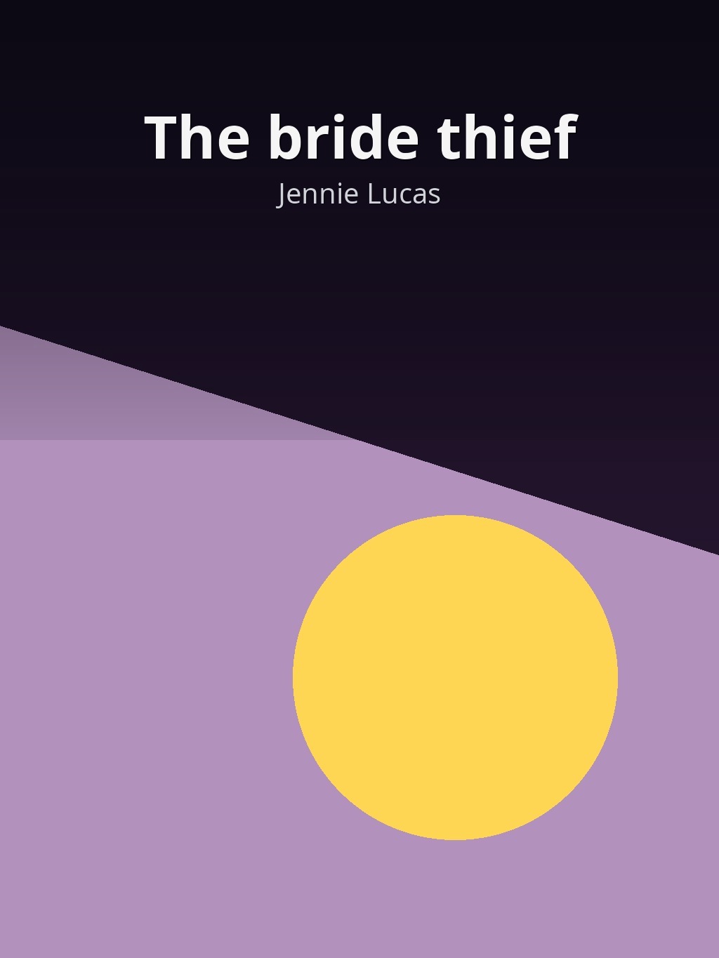 The bride thief by Jennie Lucas book cover