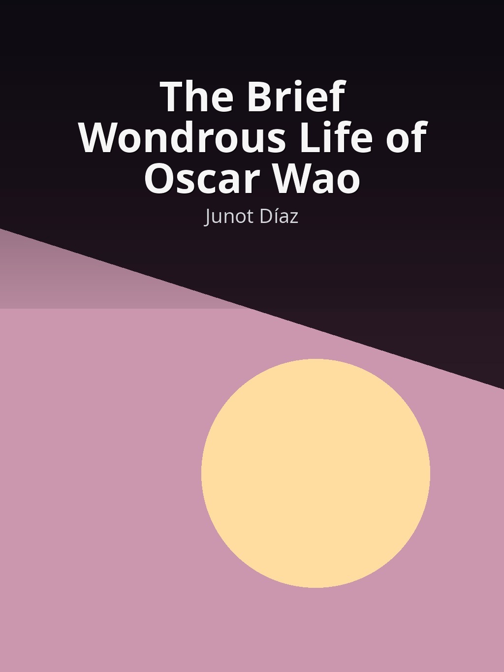The Brief Wondrous Life of Oscar Wao by Junot Díaz book cover
