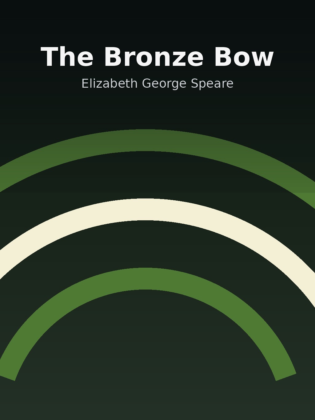 The Bronze Bow by Elizabeth George Speare book cover