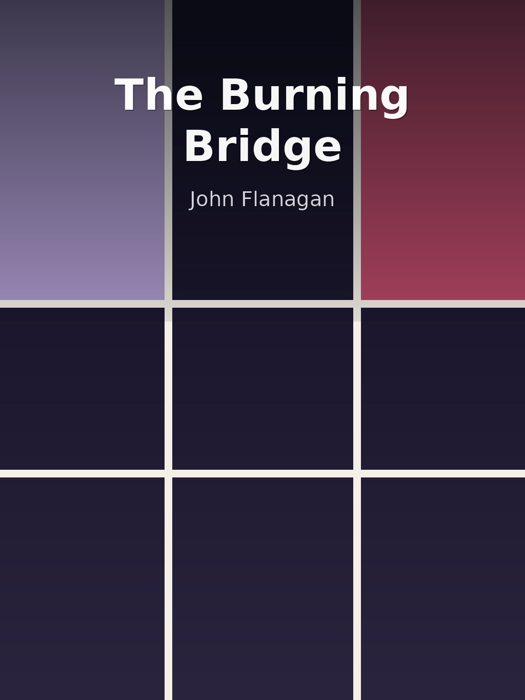 The Burning Bridge by John Flanagan book cover
