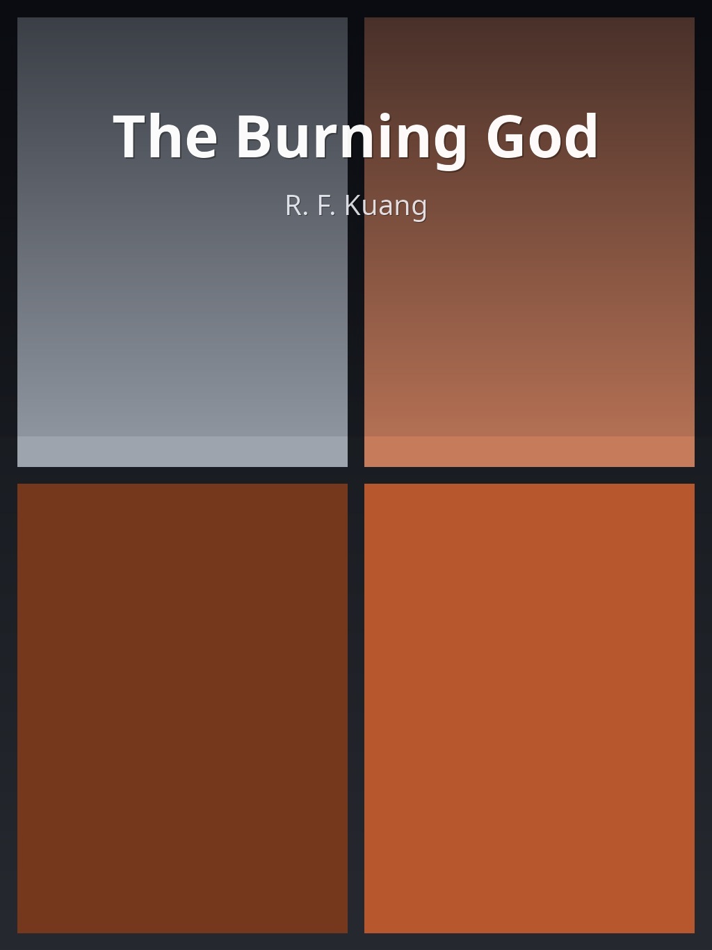 The Burning God by R. F. Kuang book cover
