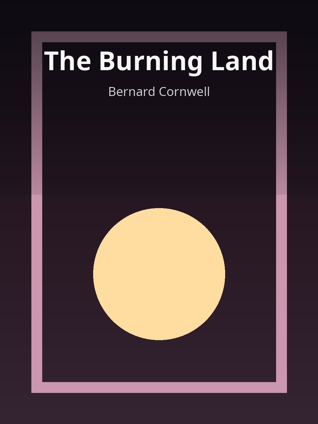 The Burning Land by Bernard Cornwell book cover