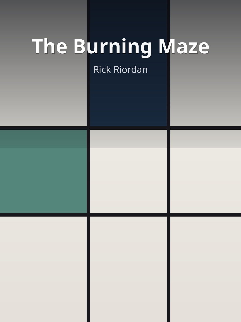 The Burning Maze by Rick Riordan book cover