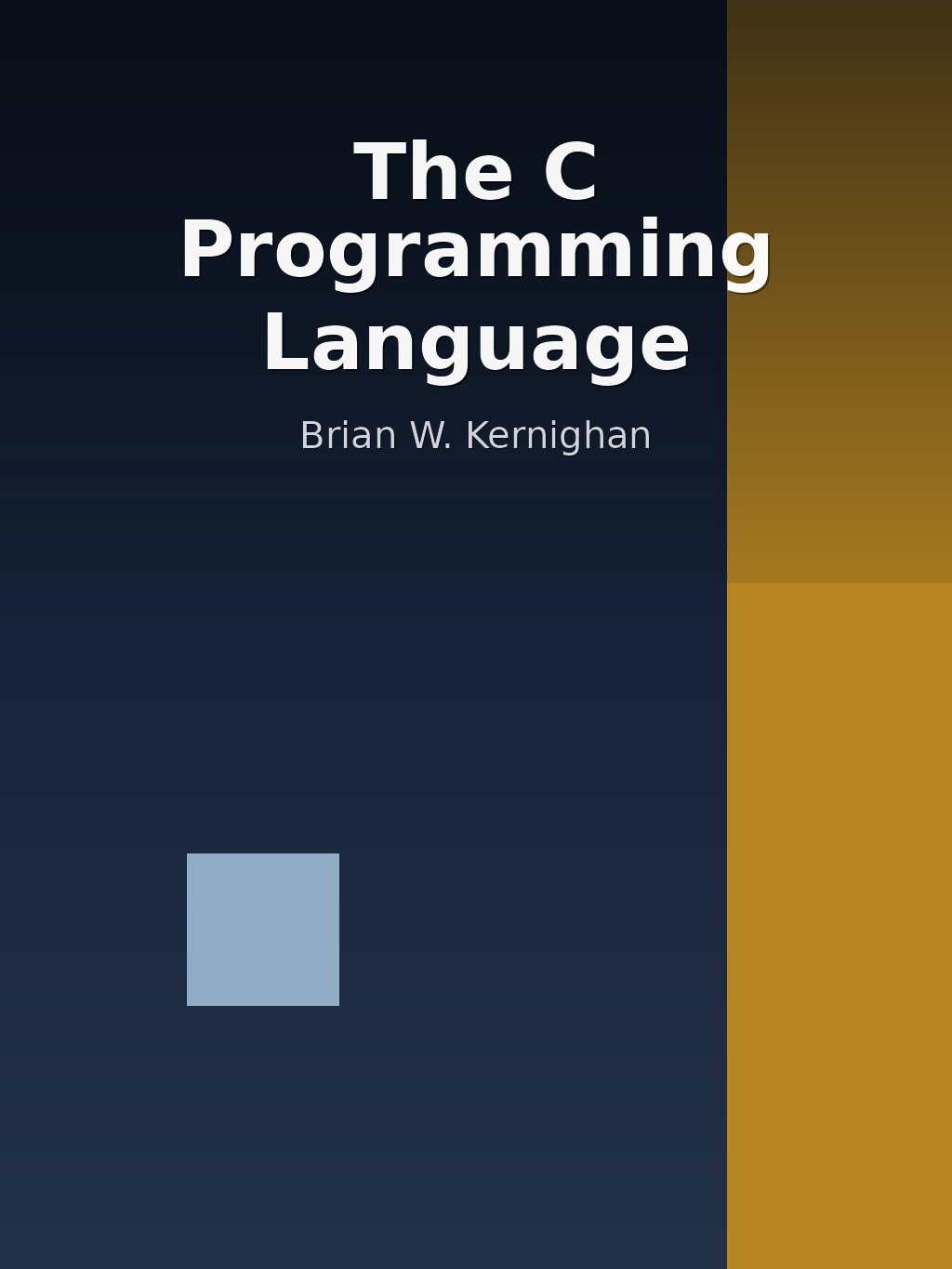 The C Programming Language by Brian W. Kernighan book cover