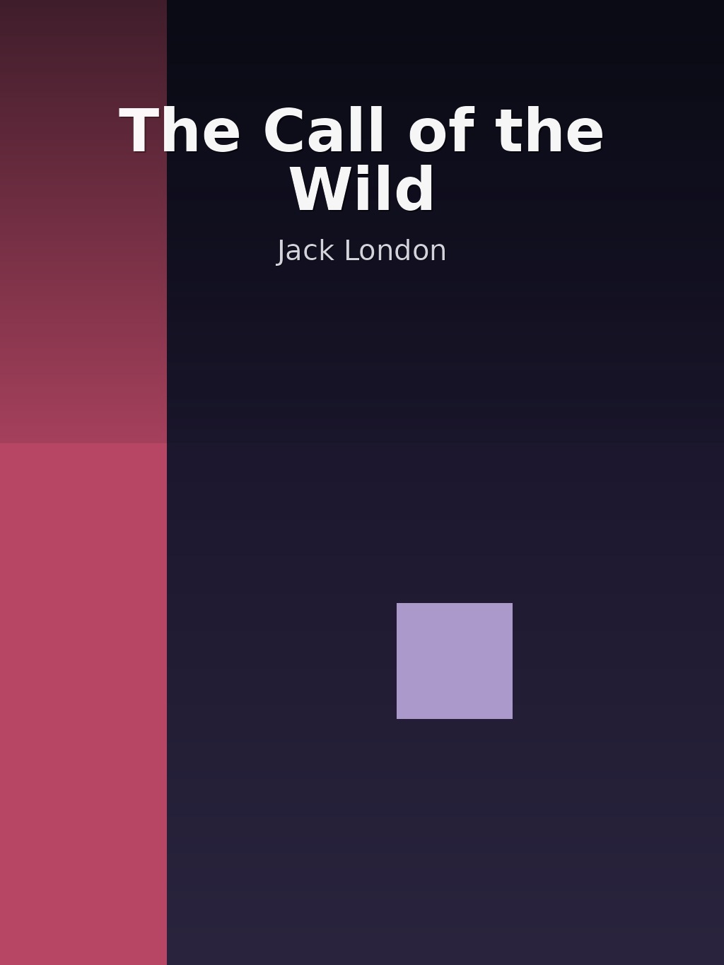 The Call of the Wild by Jack London book cover