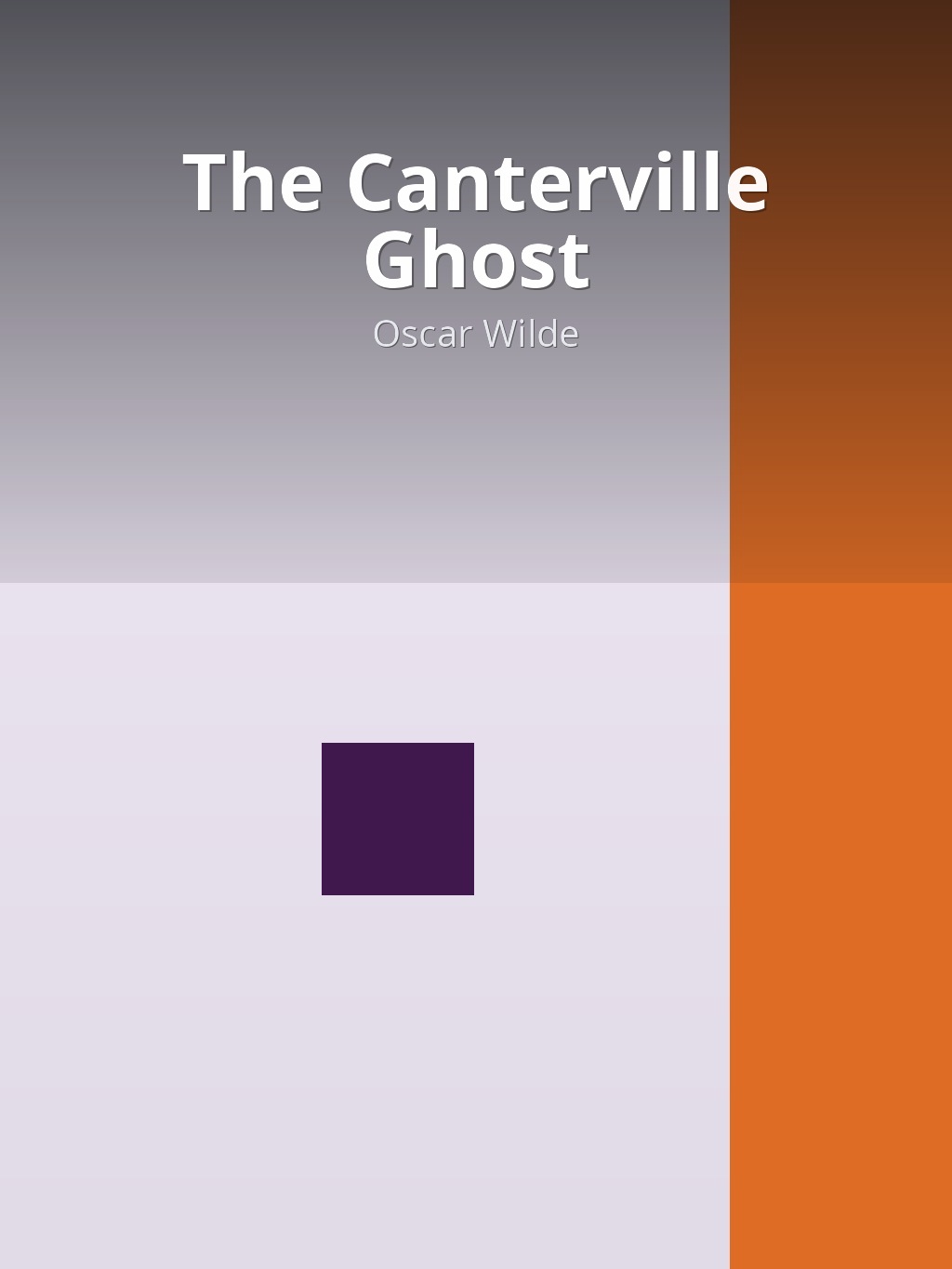 The Canterville Ghost by Oscar Wilde book cover
