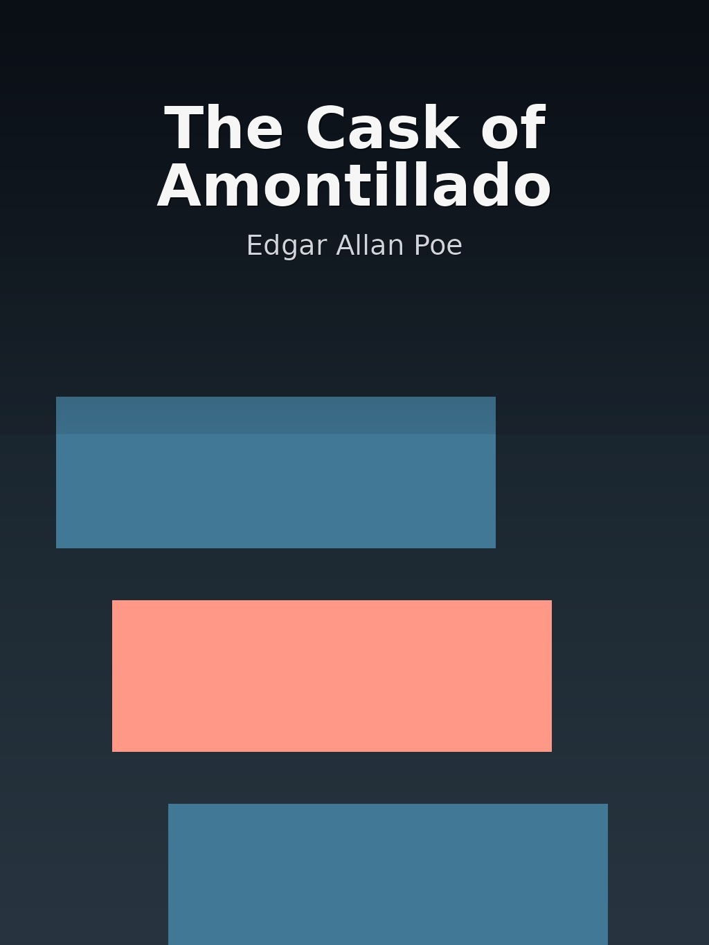 The Cask of Amontillado by Edgar Allan Poe book cover