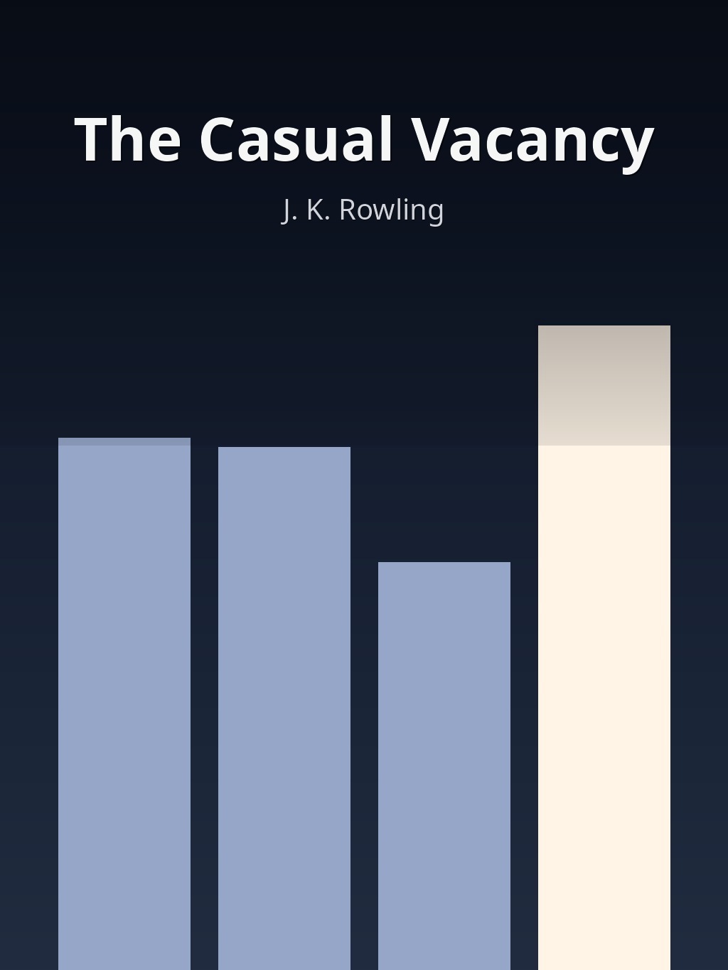 The Casual Vacancy by J. K. Rowling book cover