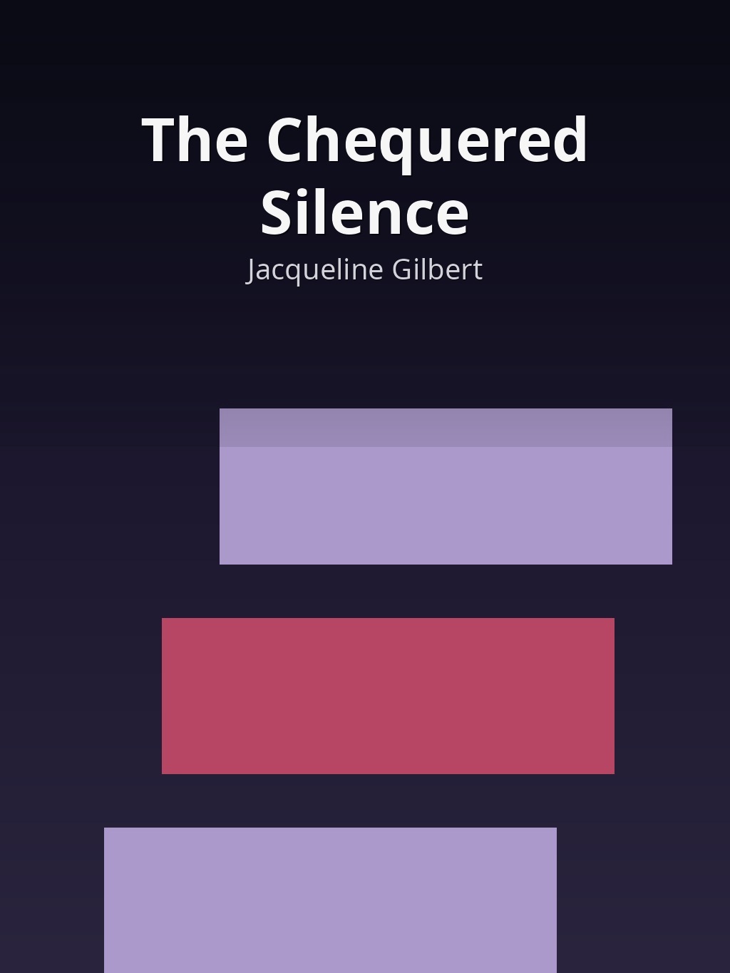 The Chequered Silence by Jacqueline Gilbert book cover