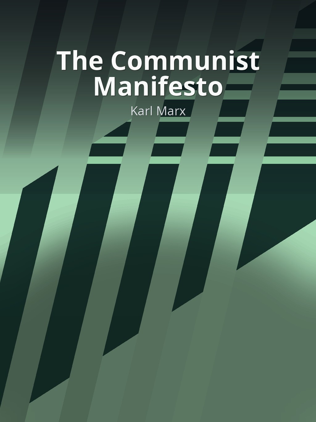 The Communist Manifesto by Karl Marx book cover