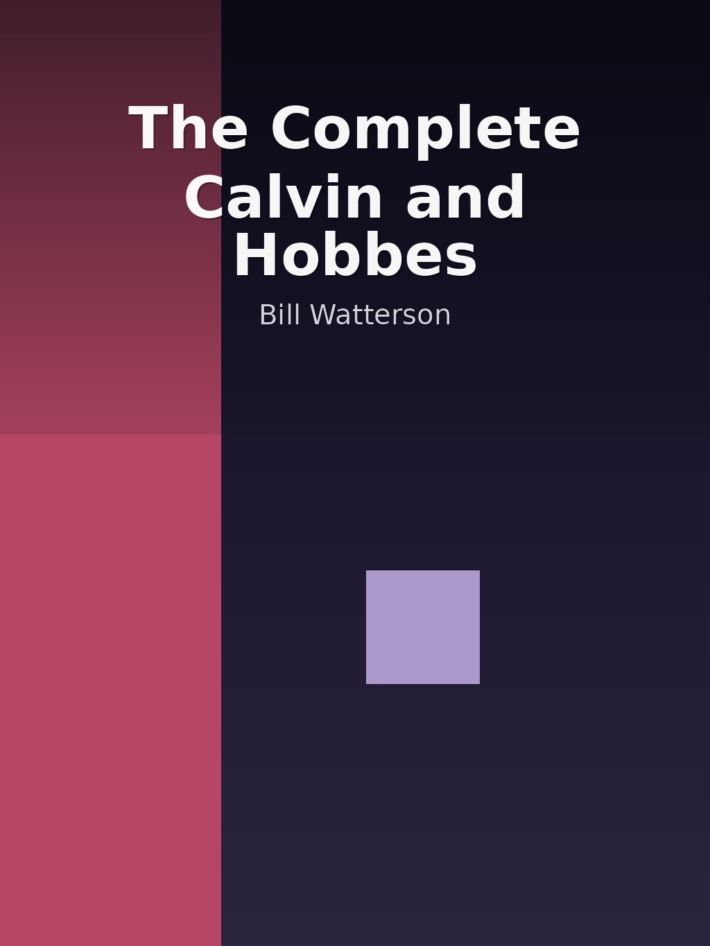 The Complete Calvin and Hobbes by Bill Watterson book cover