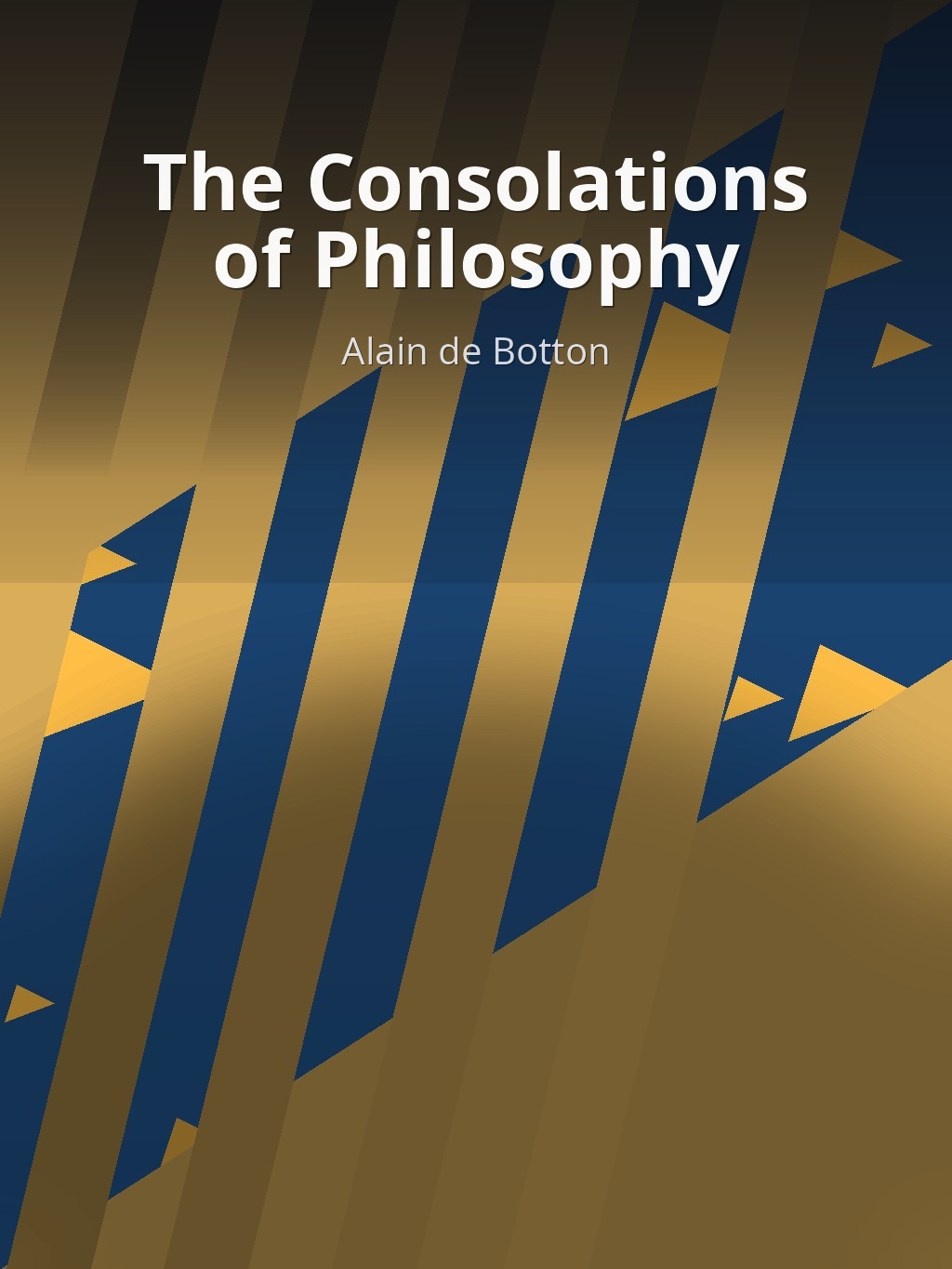 The Consolations of Philosophy by Alain de Botton book cover