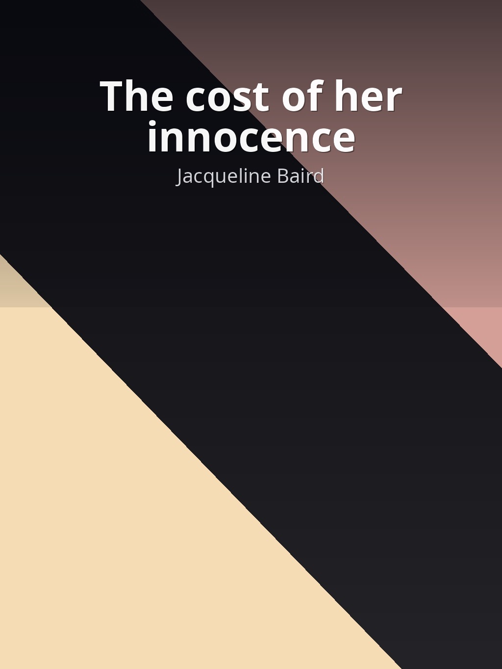 The cost of her innocence by Jacqueline Baird book cover