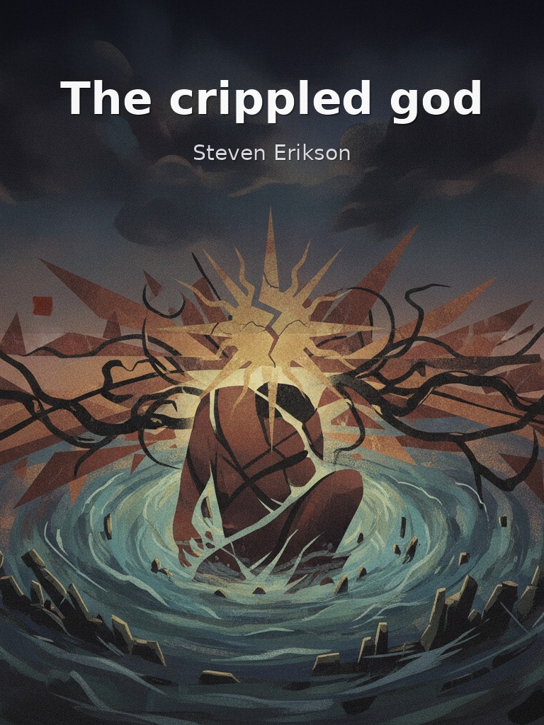 The crippled god by Steven Erikson book cover